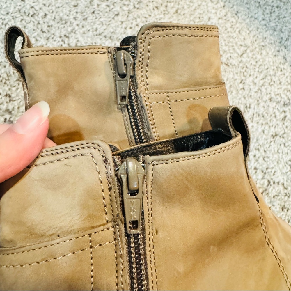 NWOB Paul Green Tan Nubuck Leather Buckle Ankle Dynamic Boot EU 4.5/US 7 - Picture 10 of 10
